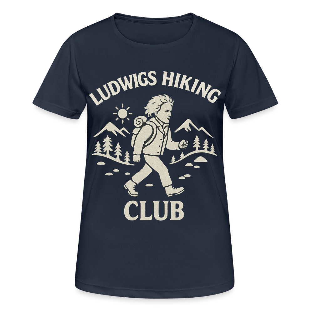 Ludwigs Hiking Club - Sport Shirt - Damen - dark navy